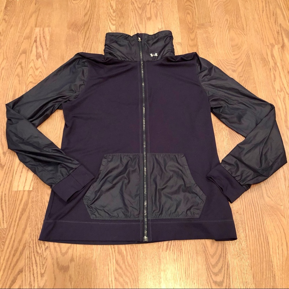 Under Armour Navy All Seasons Full Zip Turtle Neck